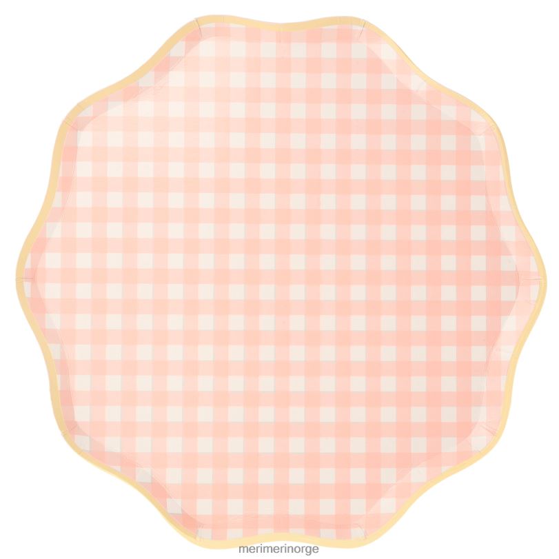 MERI MERI gingham middagstallerkener (x 12) 04TF4443 samlinger