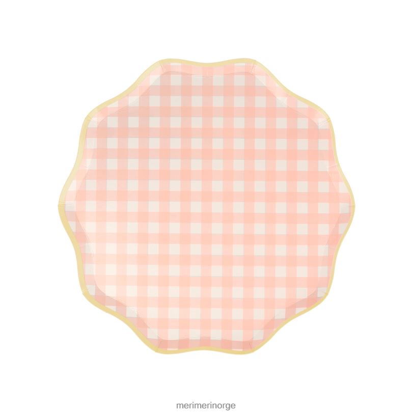 MERI MERI gingham sideplater (x 12) 04TF4444 samlinger