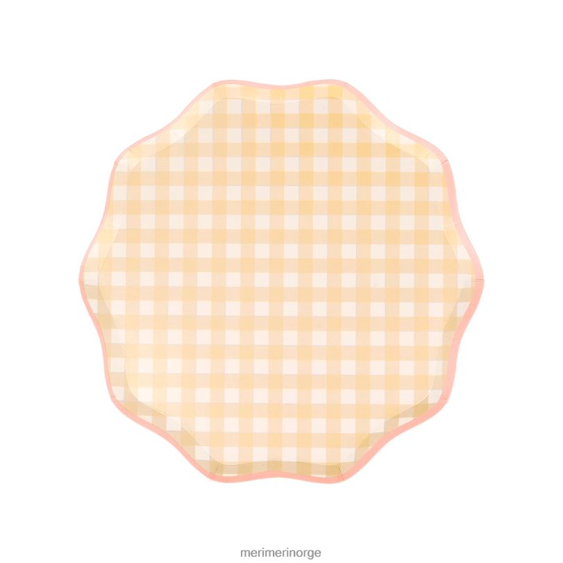 MERI MERI gingham sideplater (x 12) 04TF4444 samlinger