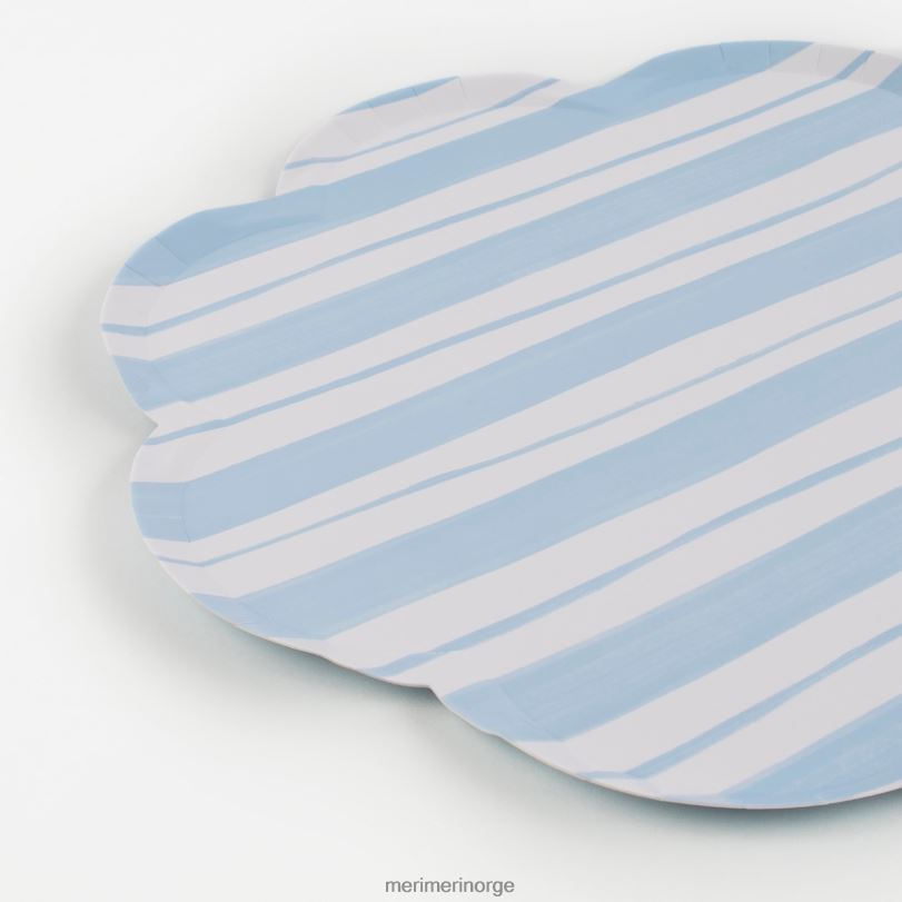 MERI MERI tikkende stripe middagstallerkener (x 8) 04TF4438 samlinger