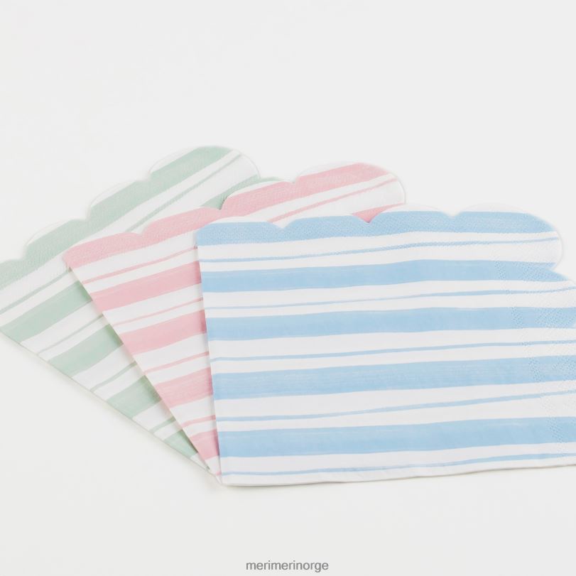 MERI MERI tikkende stripe små servietter (x 16) 04TF4441 samlinger