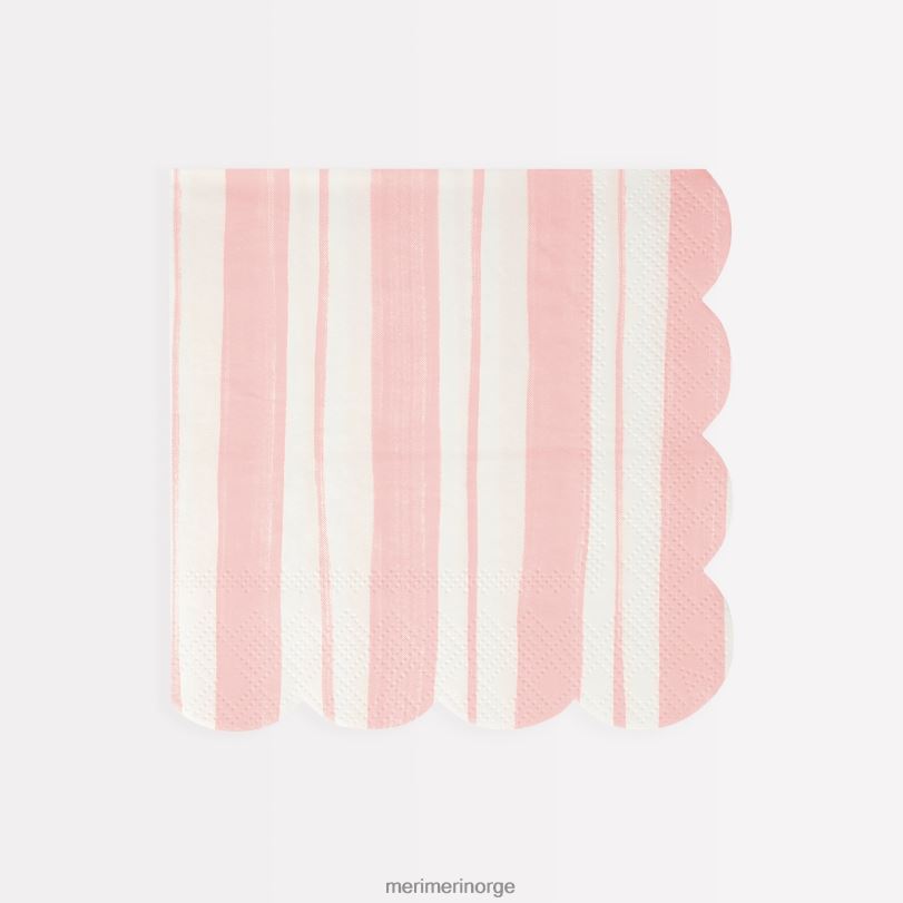 MERI MERI tikkende stripe store servietter (x 16) 04TF4440 samlinger