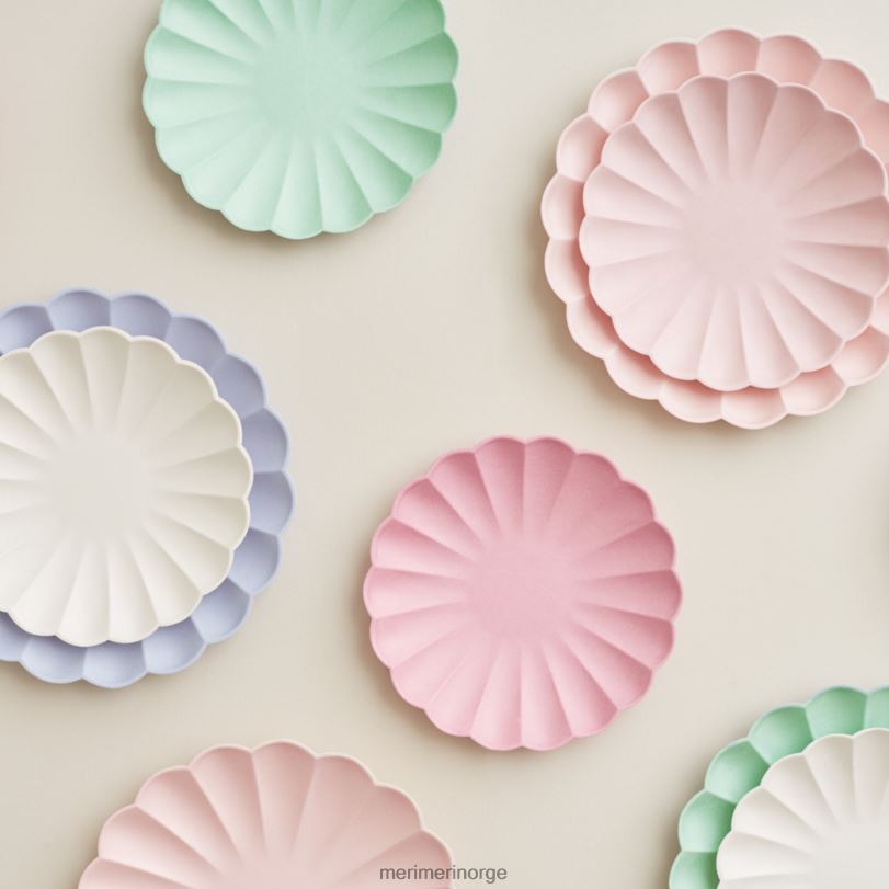 MERI MERI store myke lilla komposterbare plater (x 8) 04TF4574 samlinger