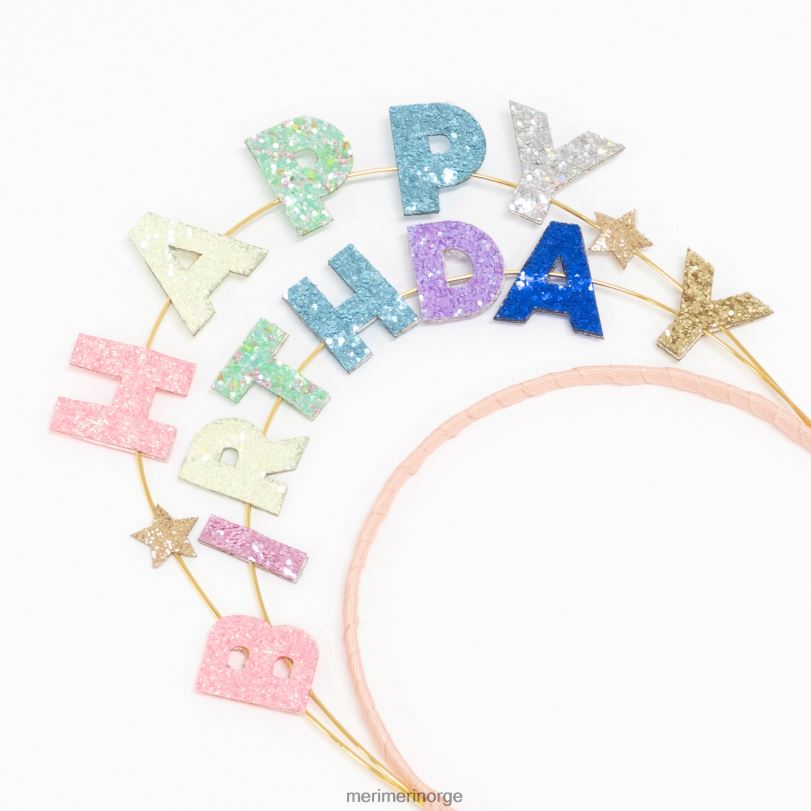 MERI MERI gratulerer med dagen glitter pannebånd 04TF4461 samlinger