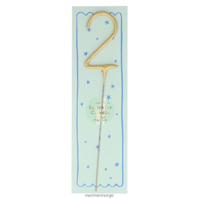 MERI MERI gull sparkler tall 0 til 9 lys 04TF4251 samlinger
