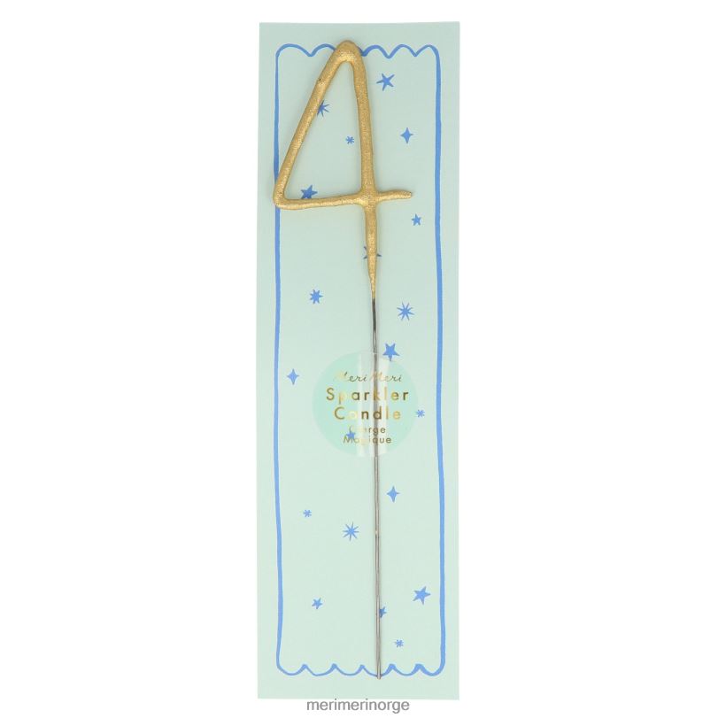 MERI MERI gull sparkler tall 0 til 9 lys 04TF4251 samlinger
