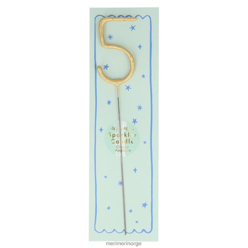 MERI MERI gull sparkler tall 0 til 9 lys 04TF4251 samlinger