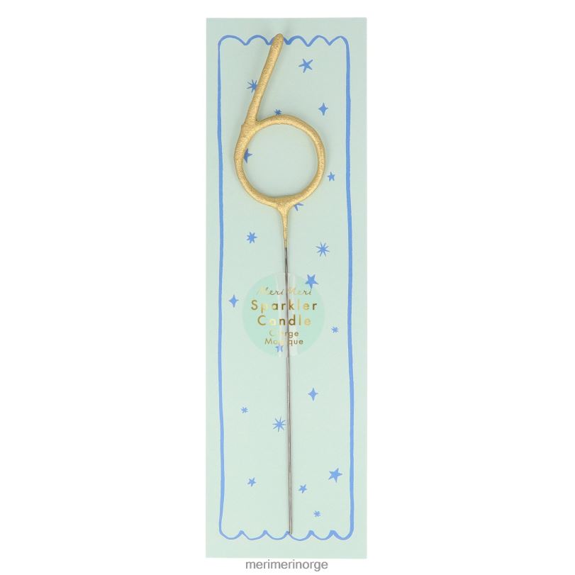 MERI MERI gull sparkler tall 0 til 9 lys 04TF4251 samlinger