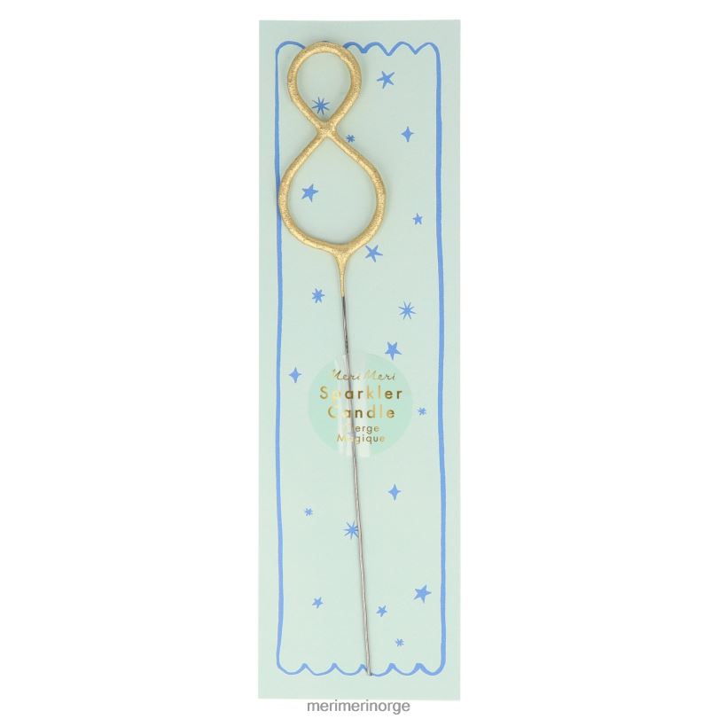 MERI MERI gull sparkler tall 0 til 9 lys 04TF4251 samlinger