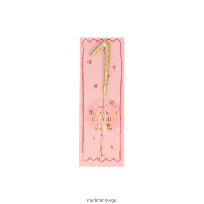 MERI MERI gull sparkler tall 0 til 9 mini lys 04TF4252 samlinger