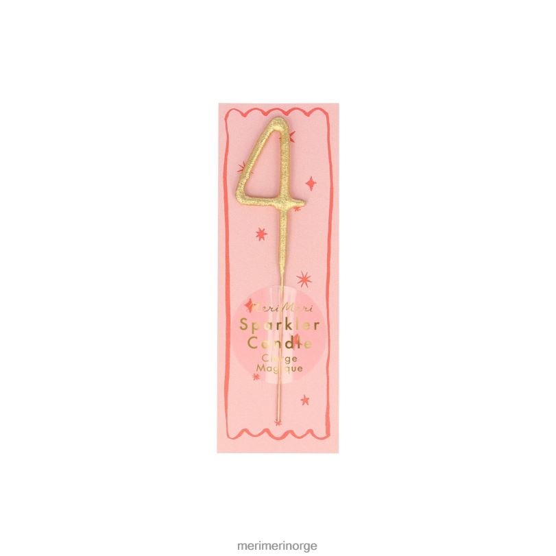 MERI MERI gull sparkler tall 0 til 9 mini lys 04TF4252 samlinger