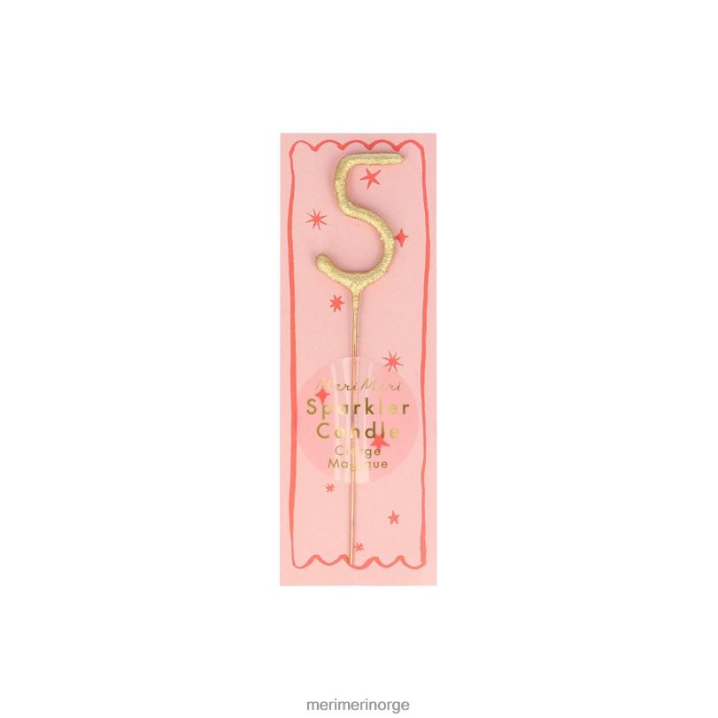 MERI MERI gull sparkler tall 0 til 9 mini lys 04TF4252 samlinger
