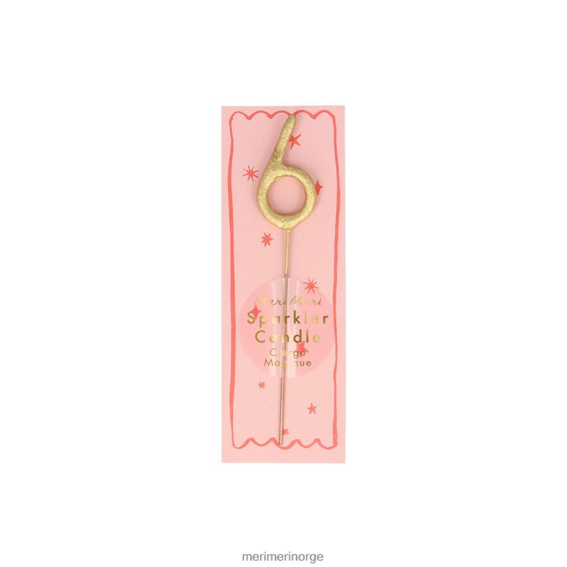 MERI MERI gull sparkler tall 0 til 9 mini lys 04TF4252 samlinger