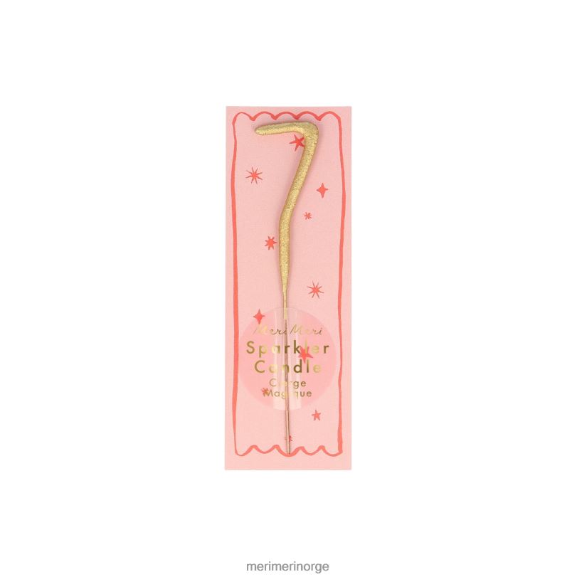 MERI MERI gull sparkler tall 0 til 9 mini lys 04TF4252 samlinger