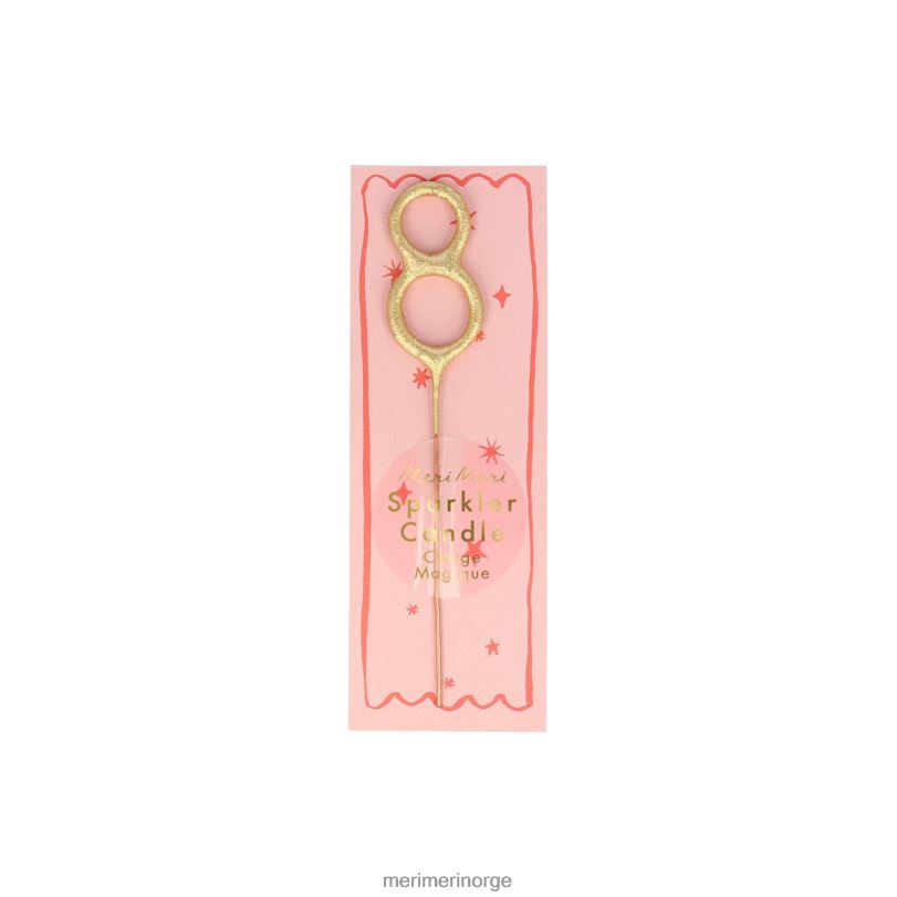 MERI MERI gull sparkler tall 0 til 9 mini lys 04TF4252 samlinger