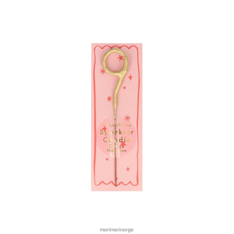 MERI MERI gull sparkler tall 0 til 9 mini lys 04TF4252 samlinger