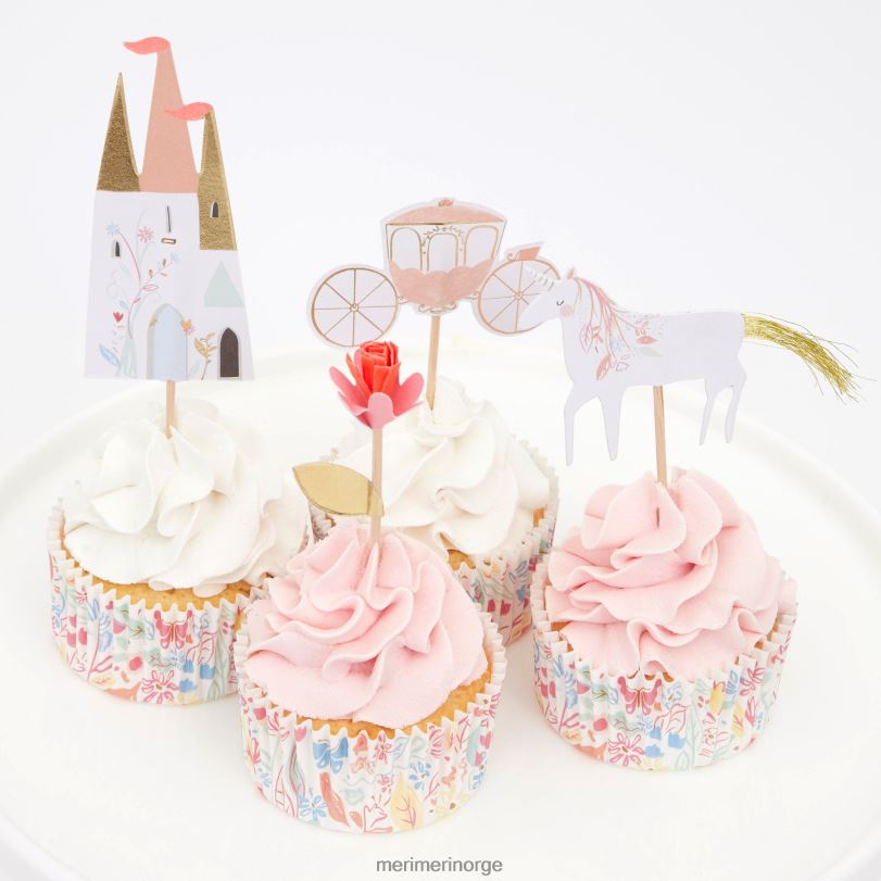 MERI MERI prinsesse cupcake-sett (x 24 toppers) 04TF4637 samlinger