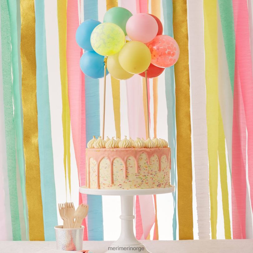 MERI MERI rainbow ballong cake topper kit 04TF4678 samlinger