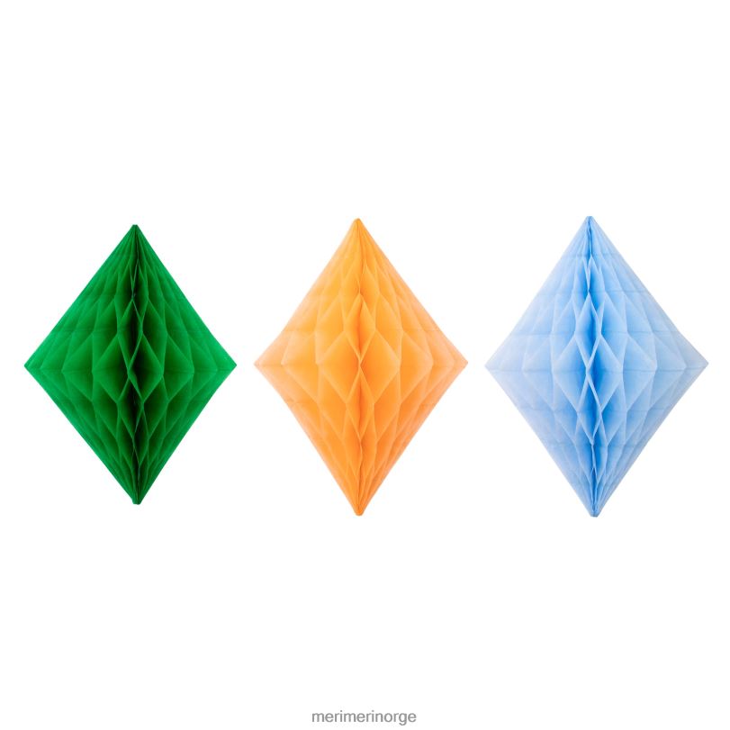 MERI MERI rainbow honeycomb dekorasjonssett (x 16) 04TF4679 samlinger