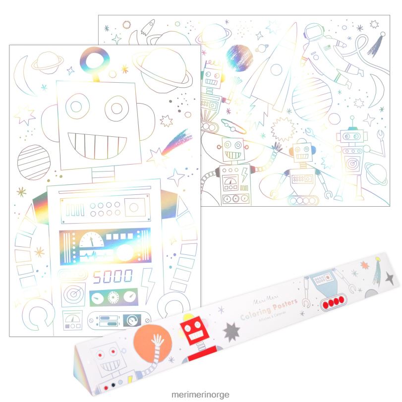 MERI MERI plakater for fargelegging av rom (x 2) 04TF4783 samlinger