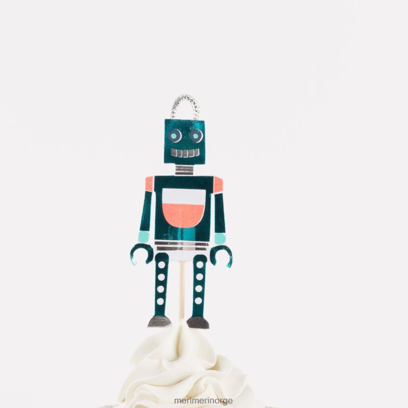 MERI MERI robot cupcake-sett (x 24 toppers) 04TF4775 samlinger