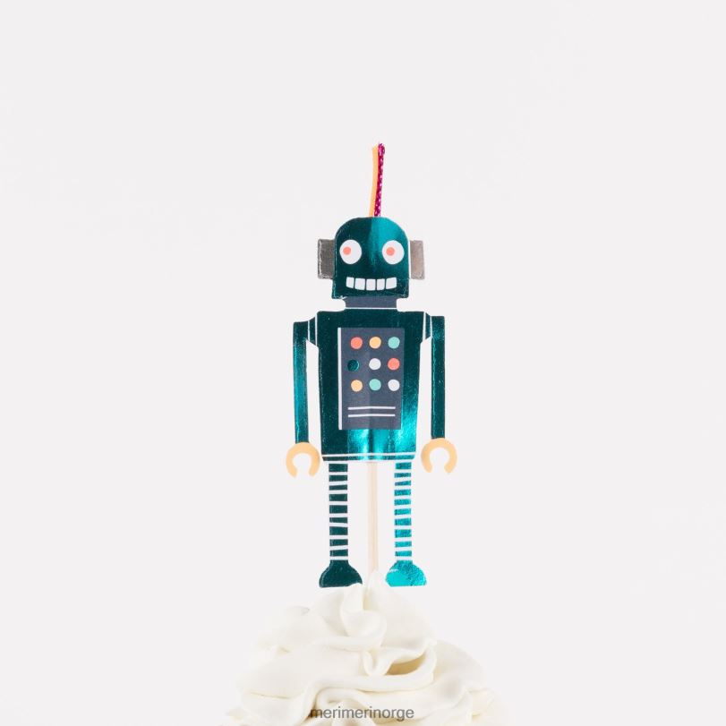 MERI MERI robot cupcake-sett (x 24 toppers) 04TF4775 samlinger