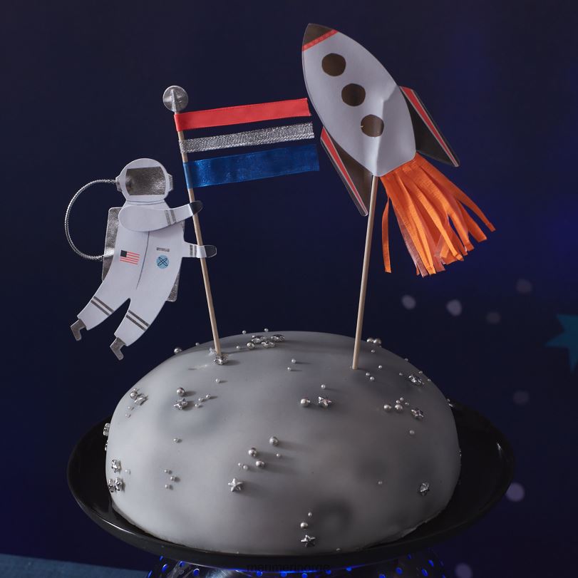 MERI MERI space cake toppers (x 2) 04TF4776 samlinger