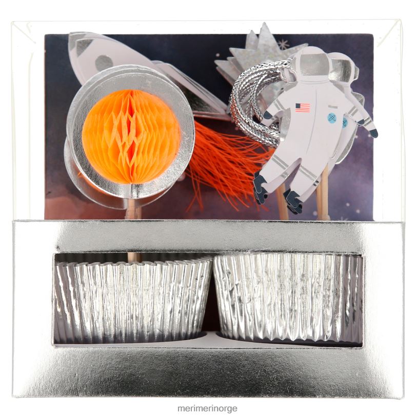 MERI MERI space cupcake-sett (x 24 toppers) 04TF4774 samlinger
