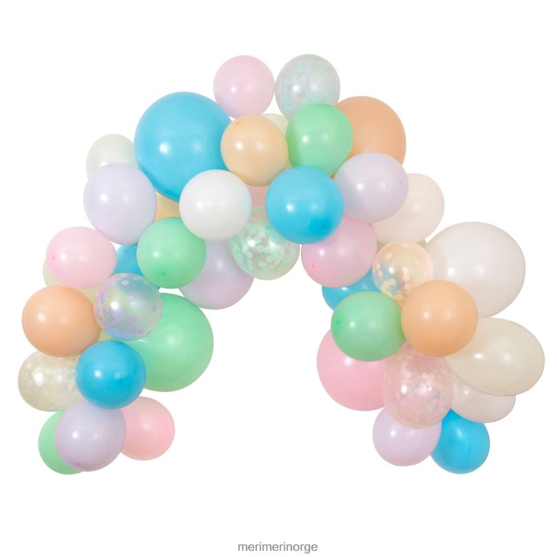 MERI MERI pastellballong og streamer-krans (x 50 ballonger) 04TF4721 samlinger
