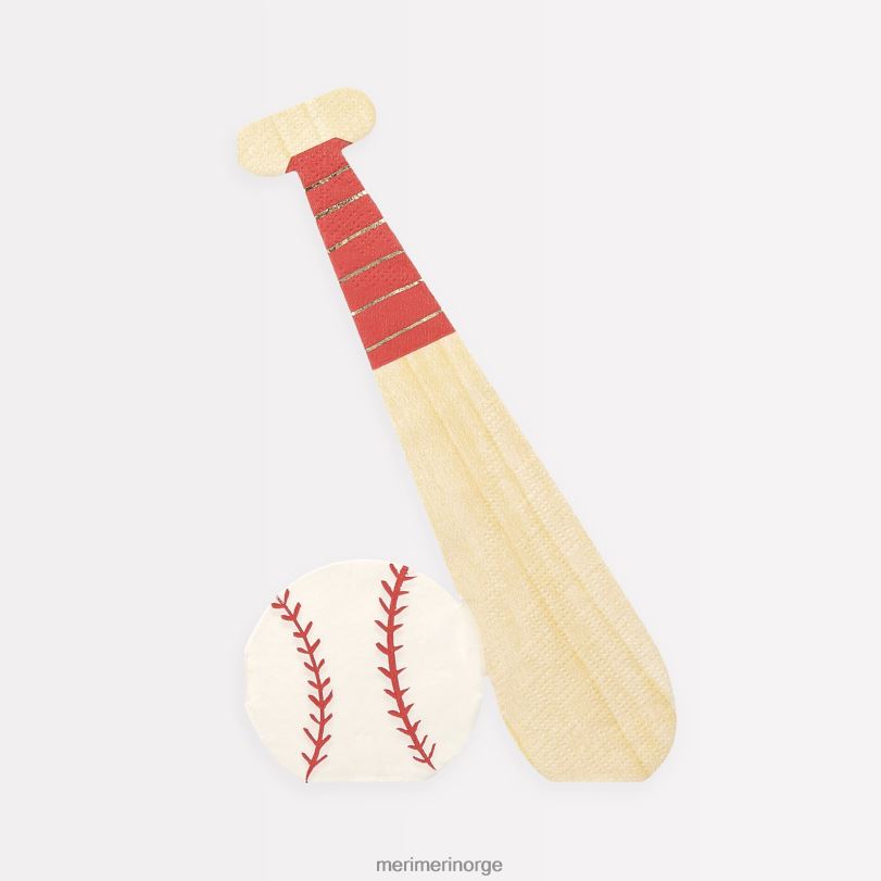 MERI MERI baseballservietter (x 16) 04TF4793 samlinger