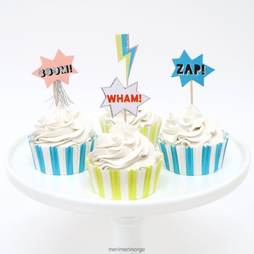 MERI MERI superhelt-cupcake-sett (x 24 toppers) 04TF4811 samlinger