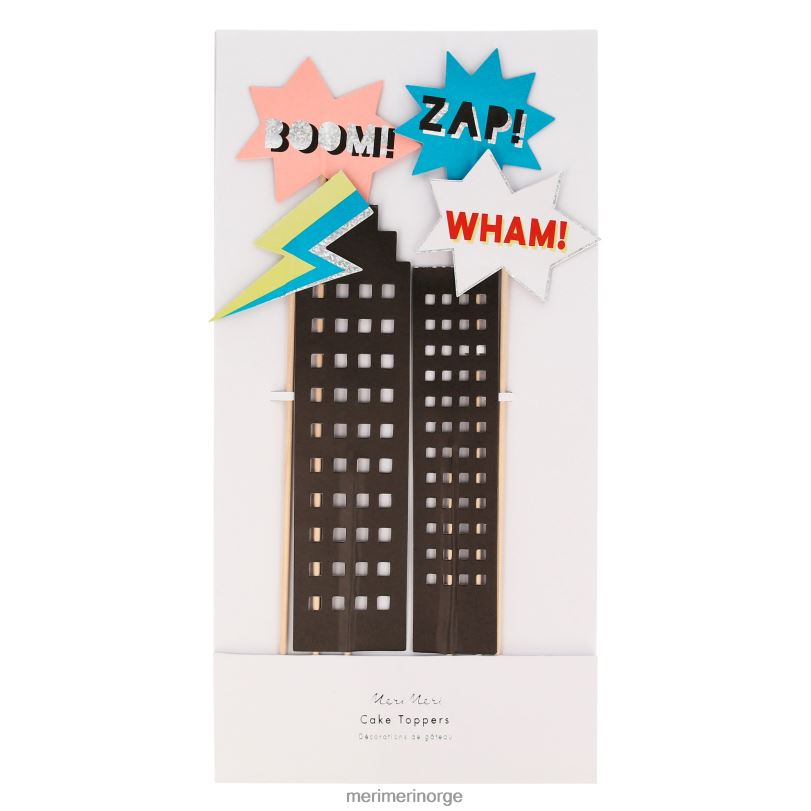 MERI MERI superhelt kake topper (x 6) 04TF4814 samlinger