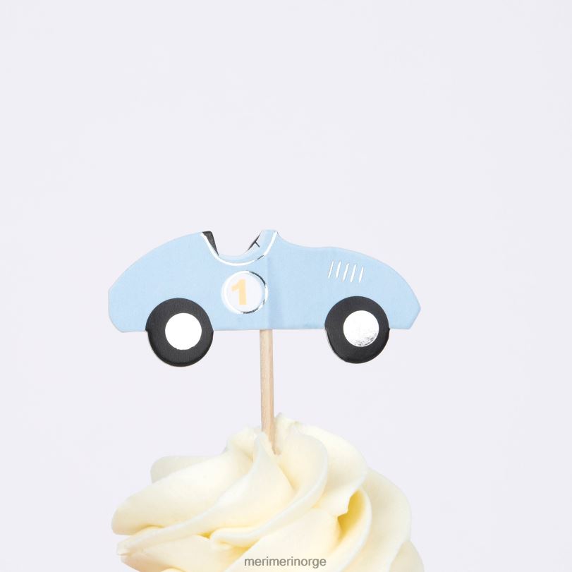 MERI MERI racerbiler cupcake-sett (x 24 toppers) 04TF4663 temaer og anledninger