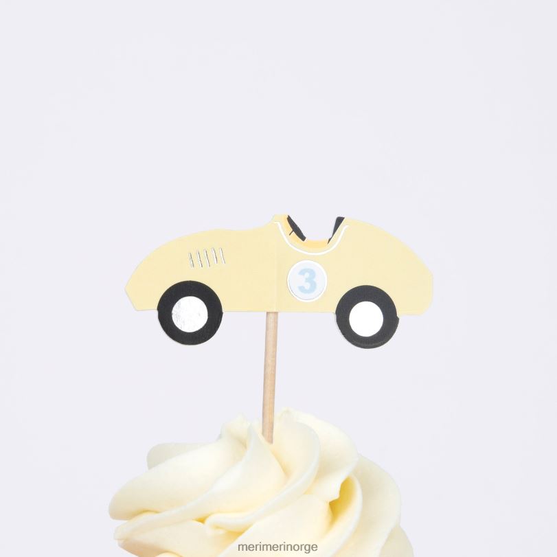 MERI MERI racerbiler cupcake-sett (x 24 toppers) 04TF4663 temaer og anledninger