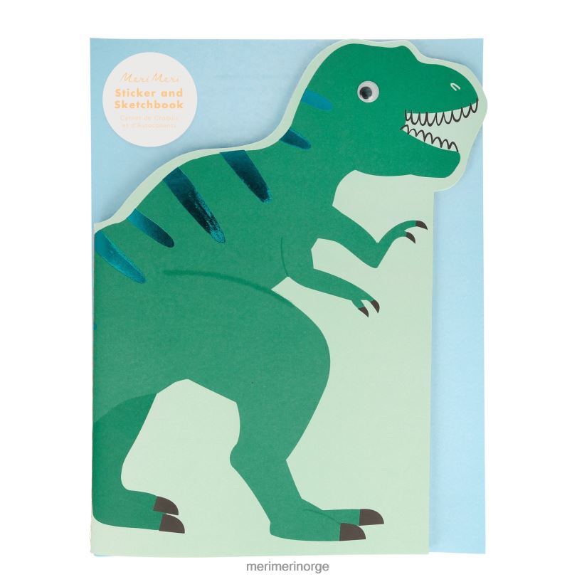 MERI MERI dinosaur-klistremerke og skissebok 04TF4292 temaer og anledninger
