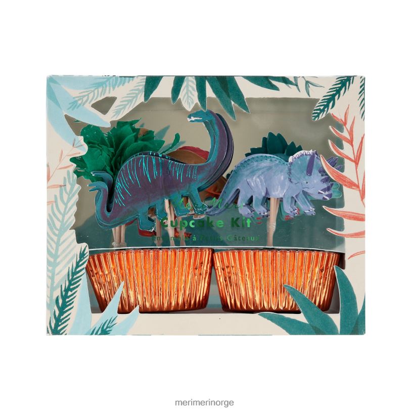 MERI MERI dinosaur rike cupcake kit (x 24 toppers) 04TF4280 temaer og anledninger