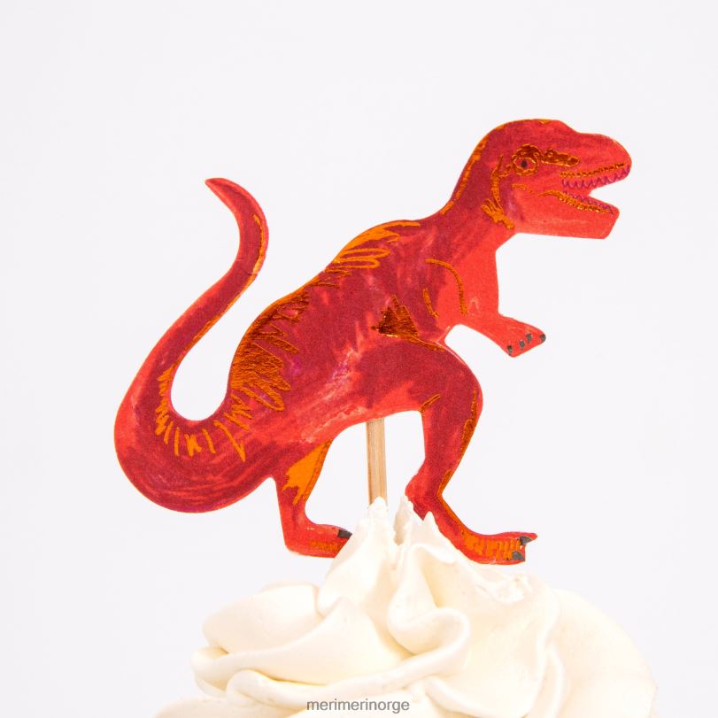 MERI MERI dinosaur rike cupcake kit (x 24 toppers) 04TF4280 temaer og anledninger