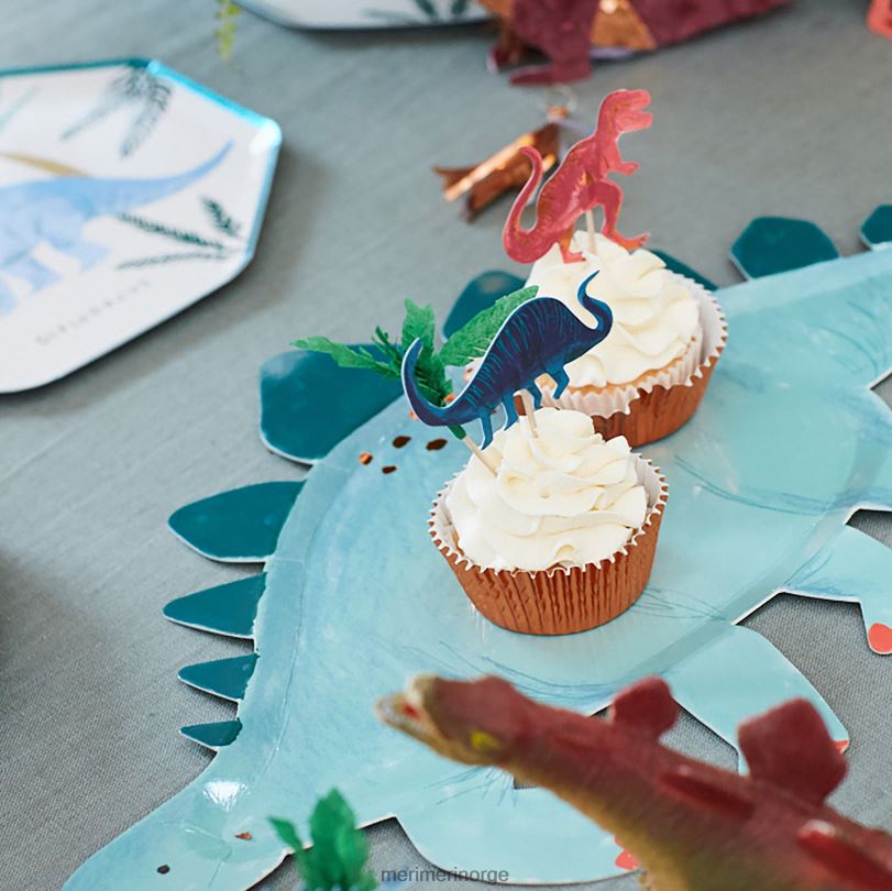 MERI MERI dinosaur rike cupcake kit (x 24 toppers) 04TF4280 temaer og anledninger