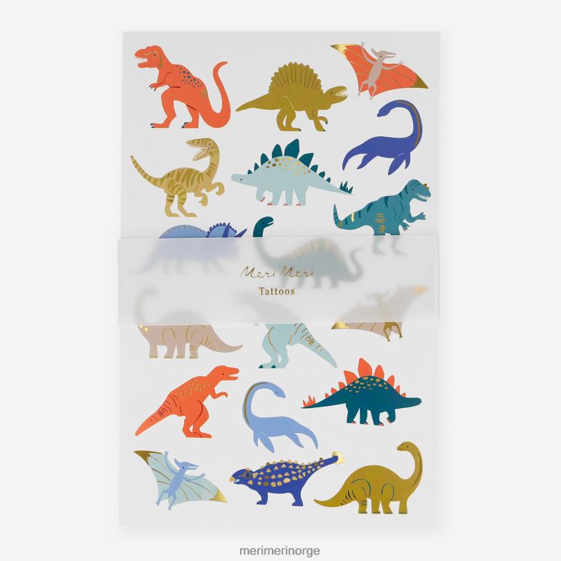 MERI MERI dinosaurer tatoveringsark (x 2 ark) 04TF4289 temaer og anledninger