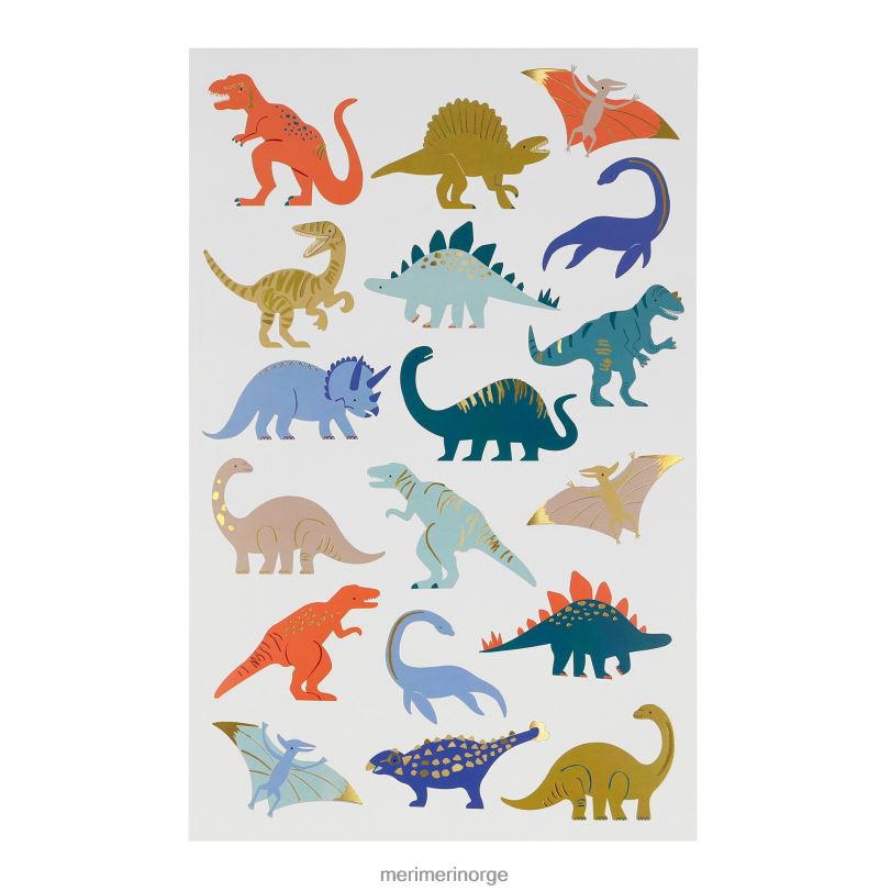 MERI MERI dinosaurer tatoveringsark (x 2 ark) 04TF4289 temaer og anledninger