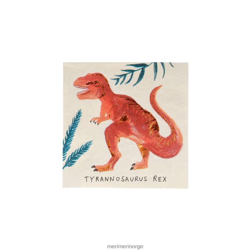 MERI MERI dinosaurriket små servietter (x 16) 04TF4275 temaer og anledninger
