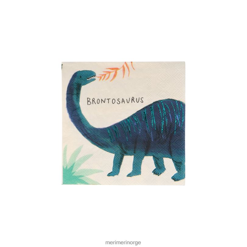 MERI MERI dinosaurriket små servietter (x 16) 04TF4275 temaer og anledninger