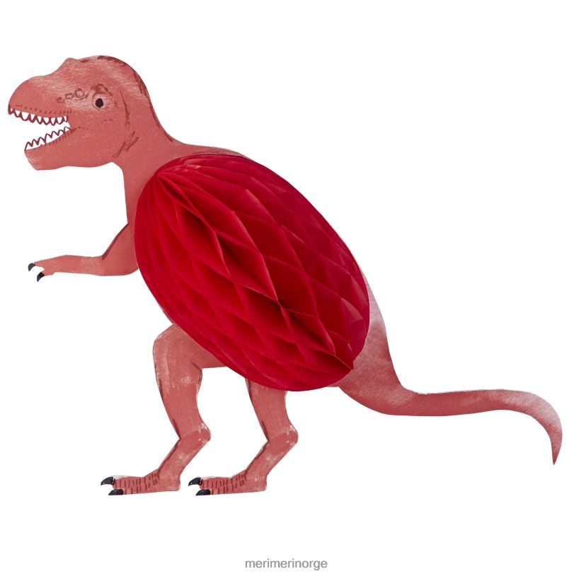 MERI MERI honeycomb dinosaur dekorasjoner (x 3) 04TF4266 temaer og anledninger