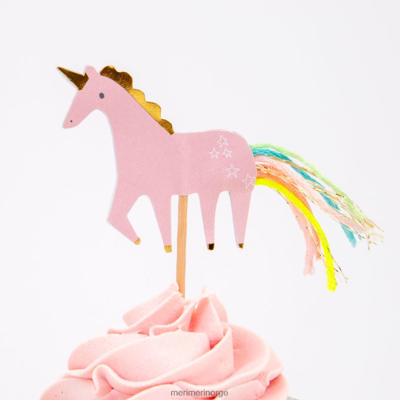 MERI MERI jeg tror på enhjørninger cupcake kit (x 24 toppers) 04TF4855 temaer og anledninger