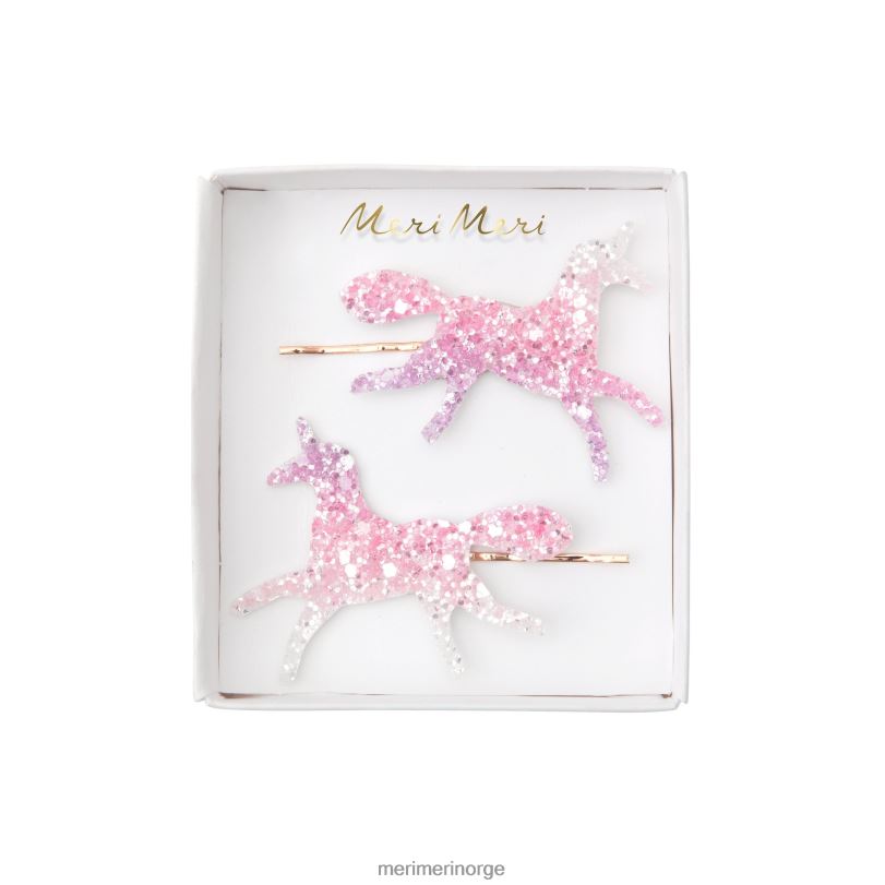 MERI MERI unicorn ombre glitter hår lysbilder (x 2) 04TF4866 temaer og anledninger