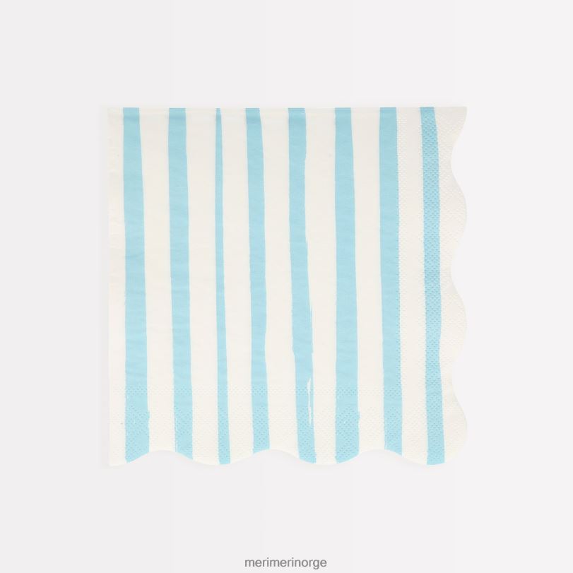 MERI MERI blå stripe store servietter (x 16) 04TF4551 temaer og anledninger