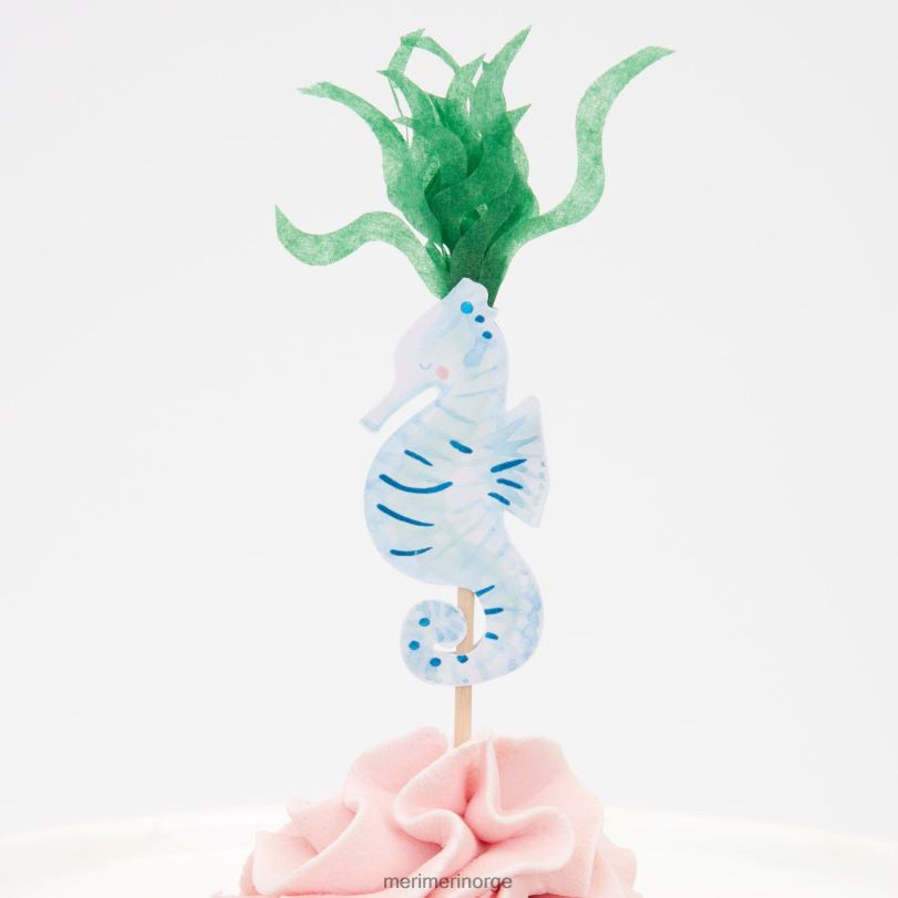 MERI MERI havfrue cupcake-sett (x 24 toppers) 04TF4529 temaer og anledninger