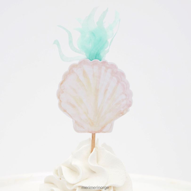 MERI MERI havfrue cupcake-sett (x 24 toppers) 04TF4529 temaer og anledninger