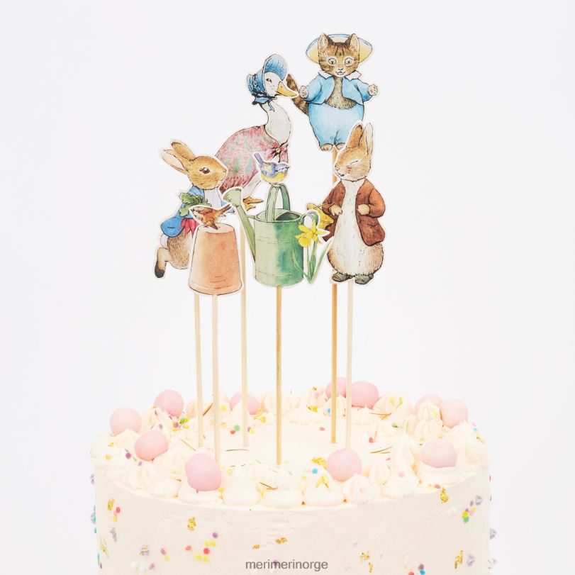 MERI MERI peter rabbit & friends cake toppers (x 6) 04TF4596 temaer og anledninger