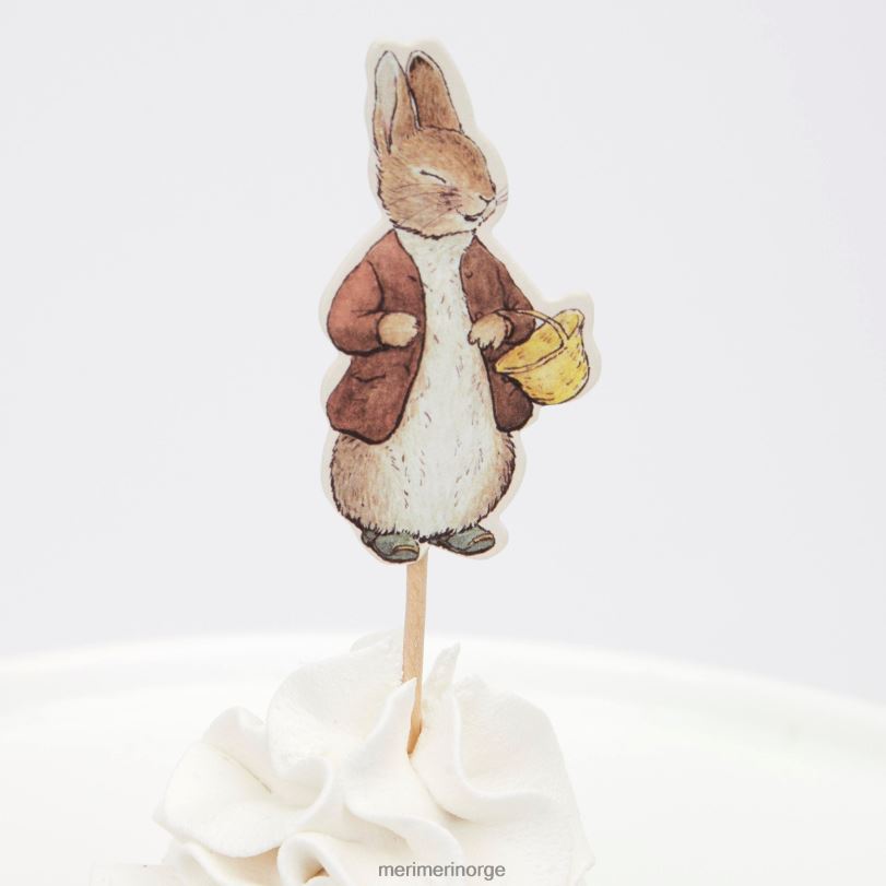 MERI MERI peter rabbit & friends cupcake-sett (x 24 toppers) 04TF4613 temaer og anledninger